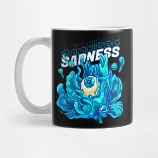 Sadness Eyes and Water Flower Mug